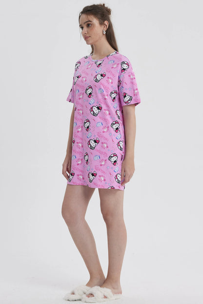Pijama Camisola Hello Kitty Rosado