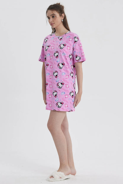 Pijama Camisola Hello Kitty Rosado