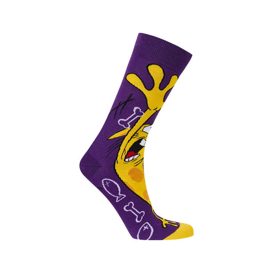Calcetín Catdog Morado