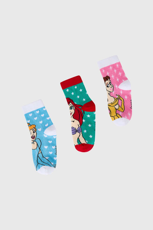 Calcetín Tripack Princesas