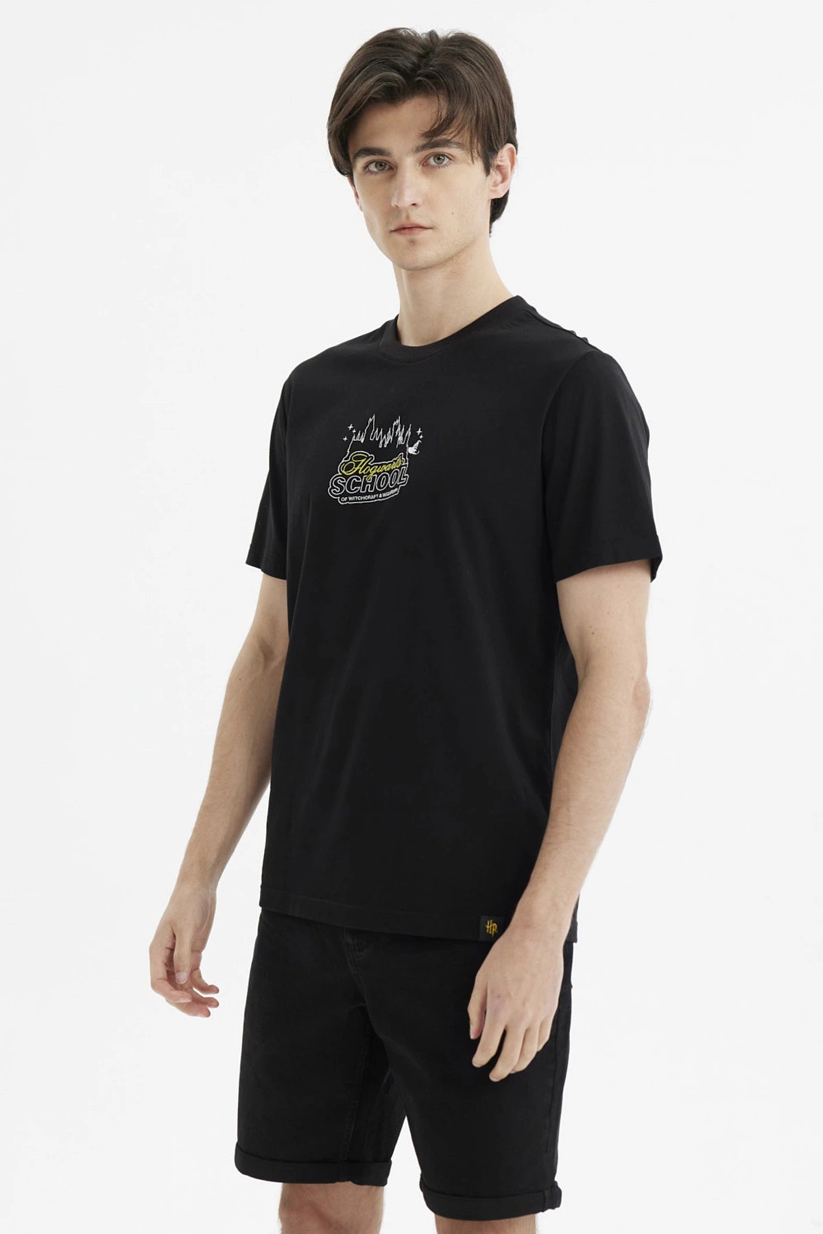 Polera Harry Potter Hogwarts Negra