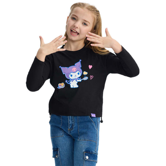 Polera Kuromi Negro