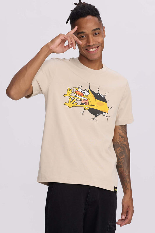 Polera Catdog Beige