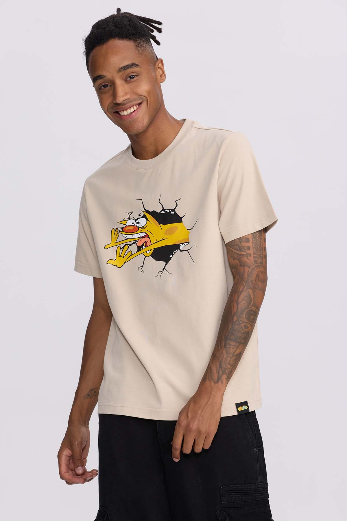 Polera Catdog Beige