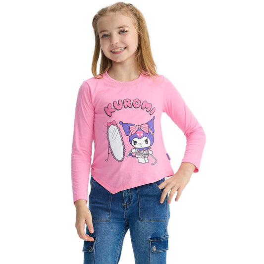 Polera Kuromi Rosado