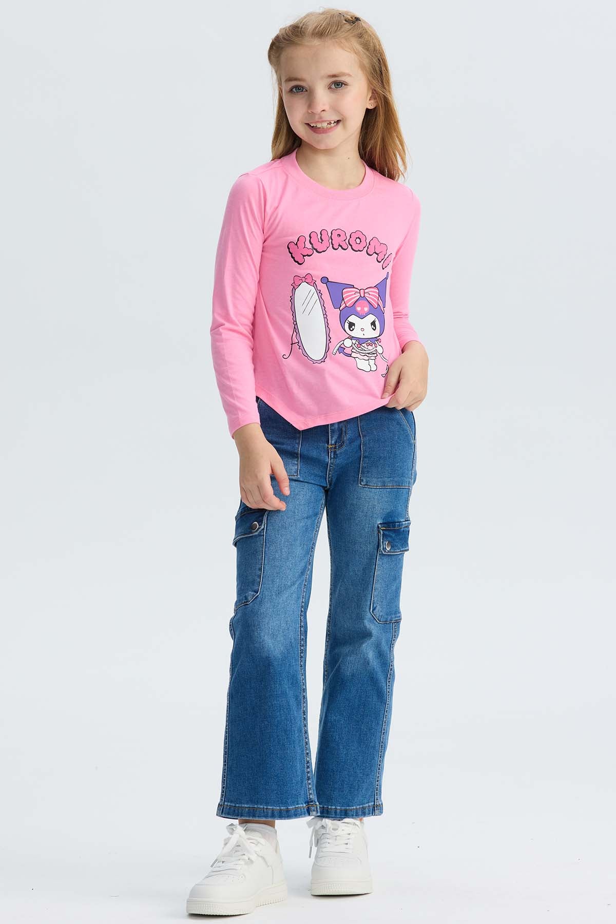 Polera Kuromi Rosado