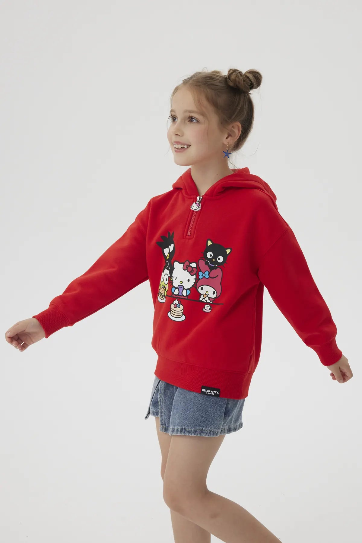 Polerón Hello Kitty Y Sus Amigos Rojo