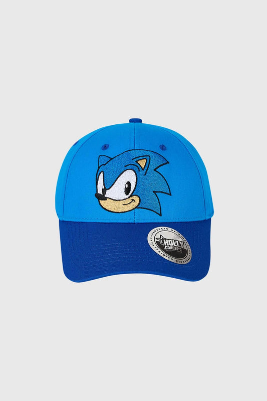 Jockey Niño Sonic Visera Plana Azul