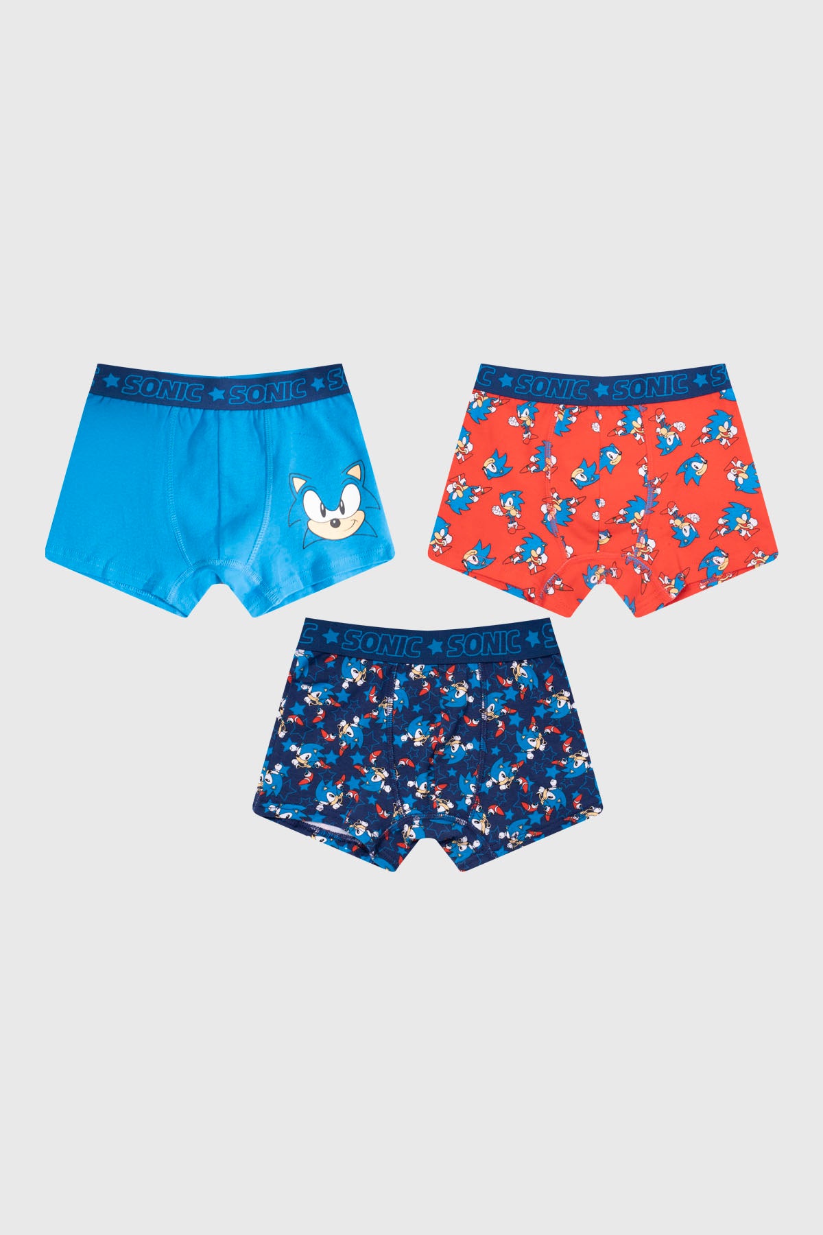 Boxer Tripack Niño Sonic