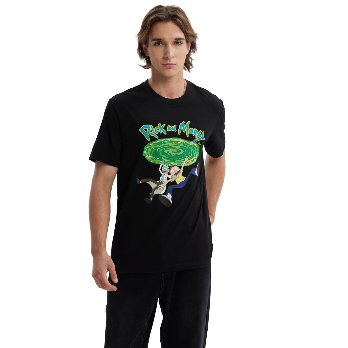 Polera Rick & Morty Negra