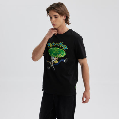 Polera Rick & Morty Negra