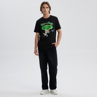 Polera Rick & Morty Negra