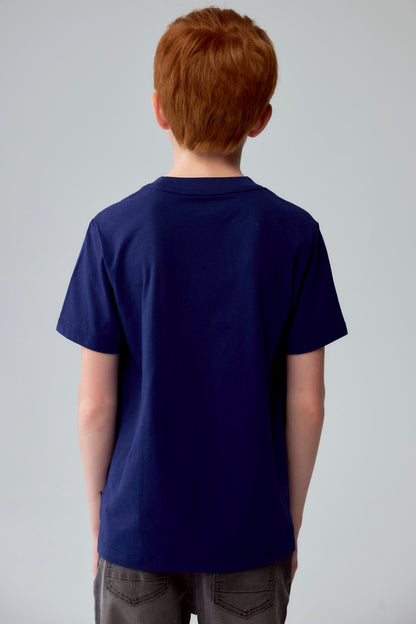 Polera Harry Potter Azul Marino