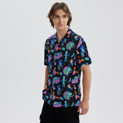 Camisa Rick & Morty Negra