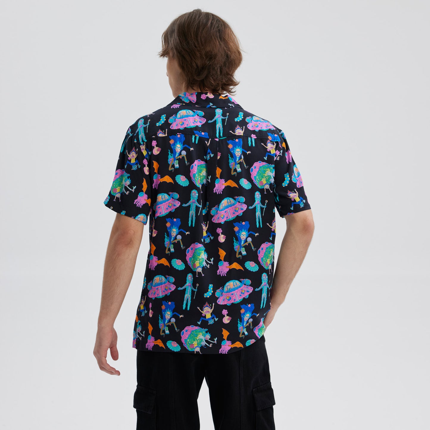 Camisa Rick & Morty Negra