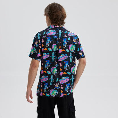 Camisa Rick & Morty Negra