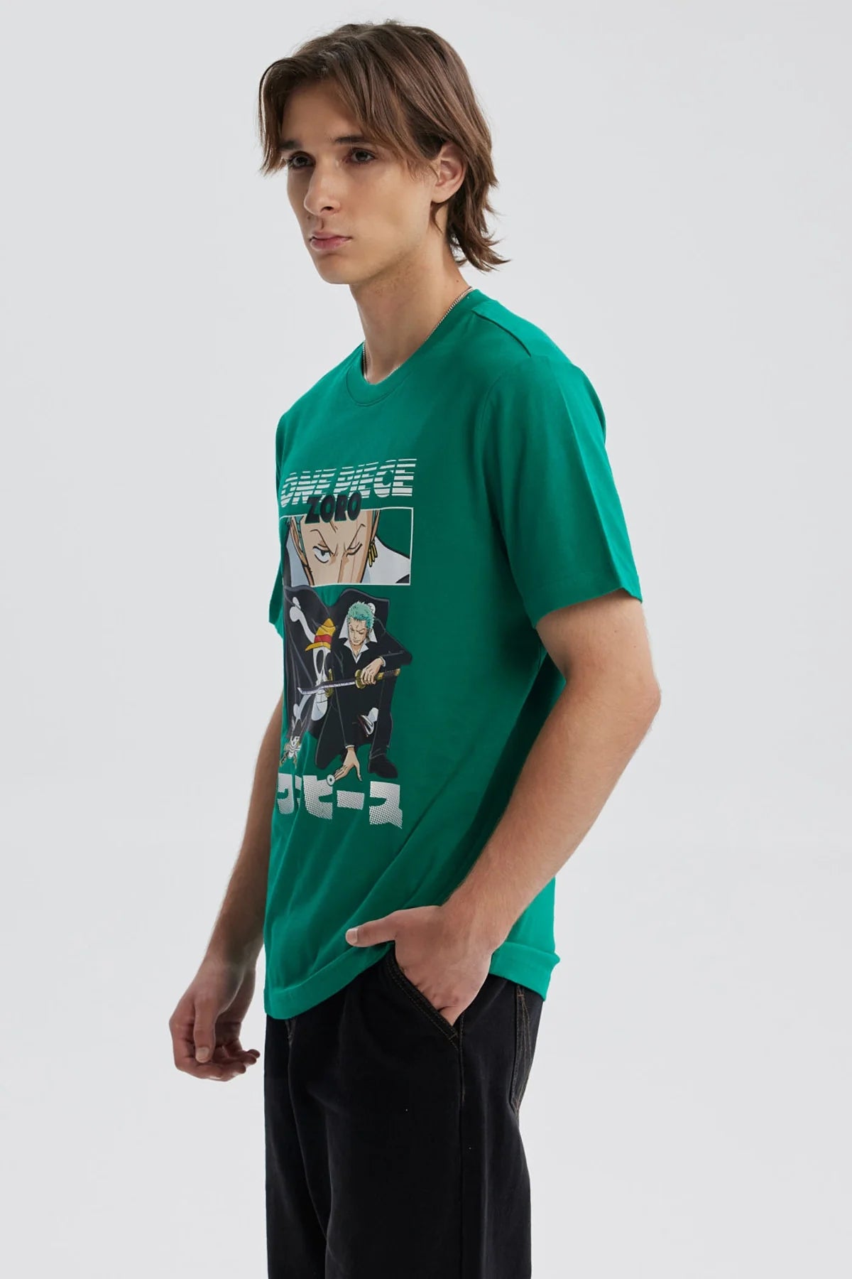 Polera One Piece Zoro Verde