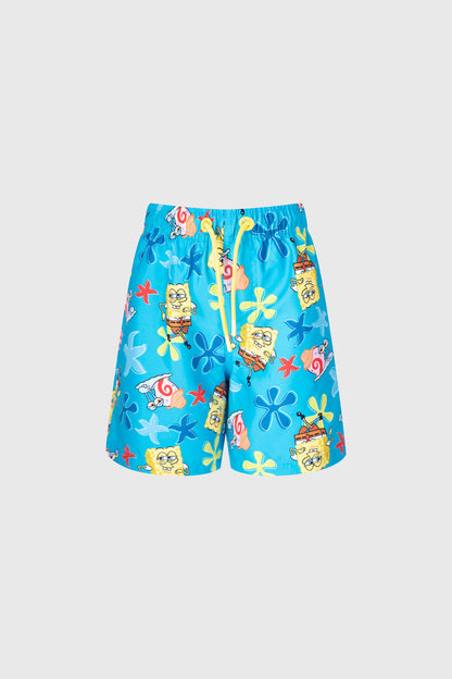 Short De Baño Bob Esponja Turquesa