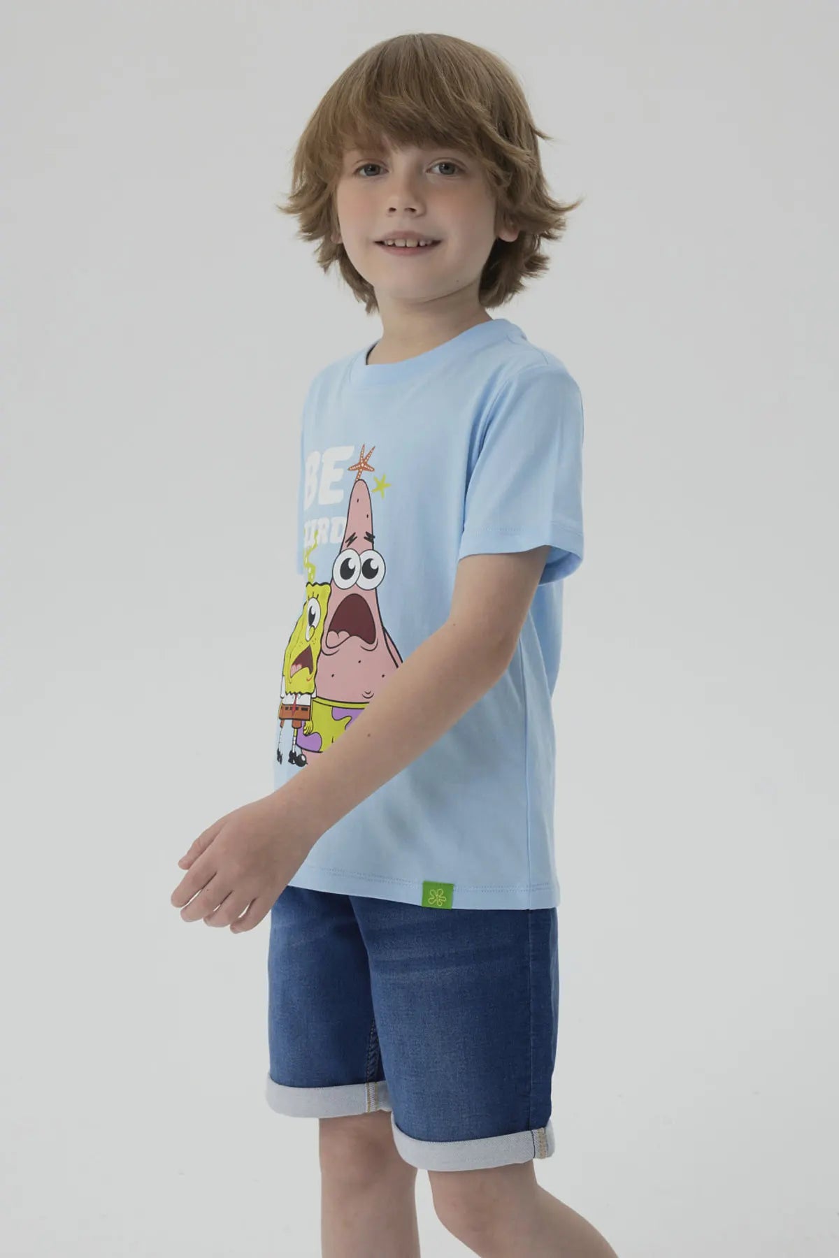 Polera Bob Esponja Celeste