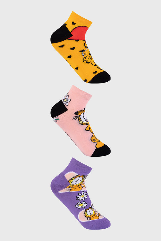 Calceta Tripack Garfield