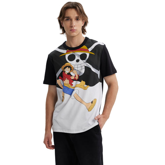 Polera One Piece Blanco / Negro