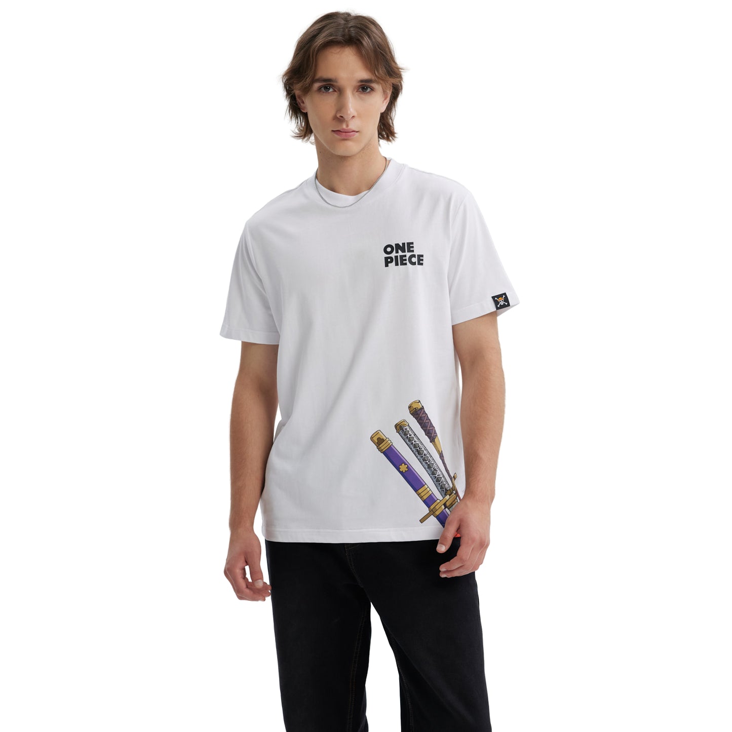 Polera One Piece Zoro Blanca