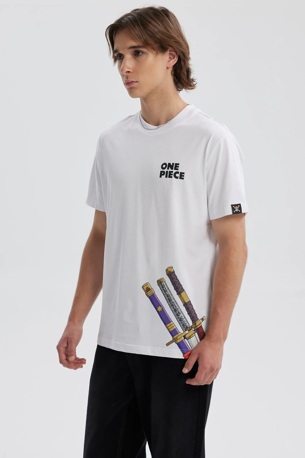 Polera One Piece Zoro Blanca