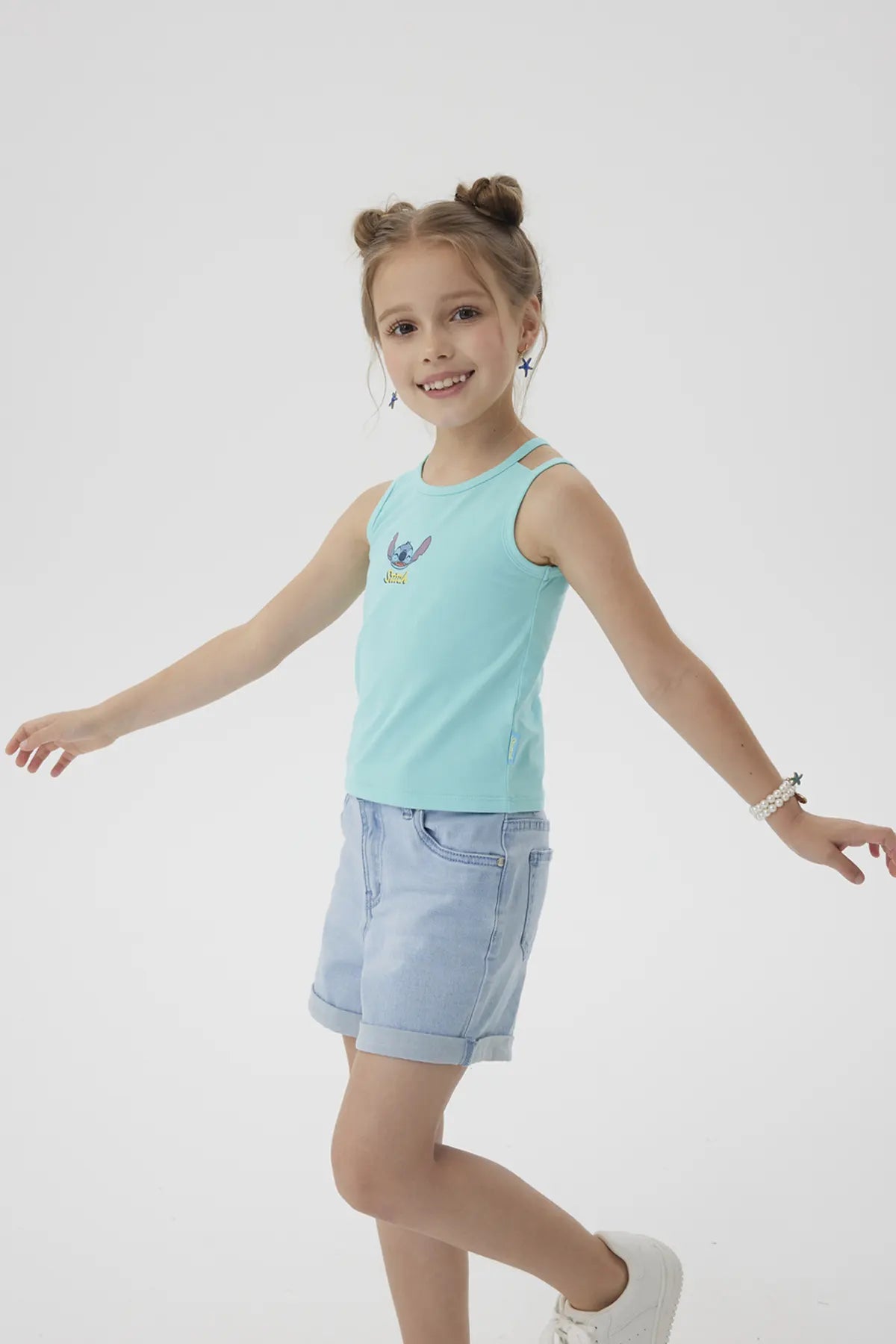 Polera Stitch Celeste