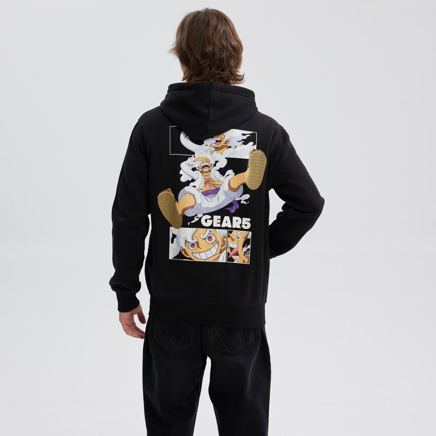 Polerón One Piece Luffy Gear 5 Negro