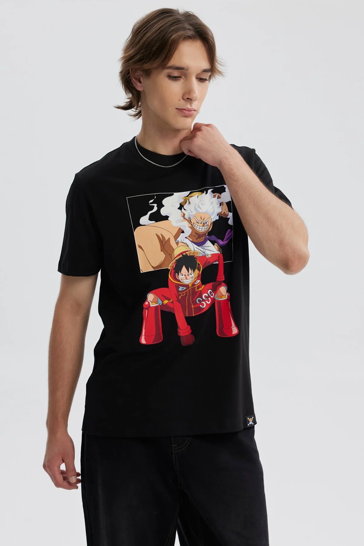 Polera One Piece Luffy Negra