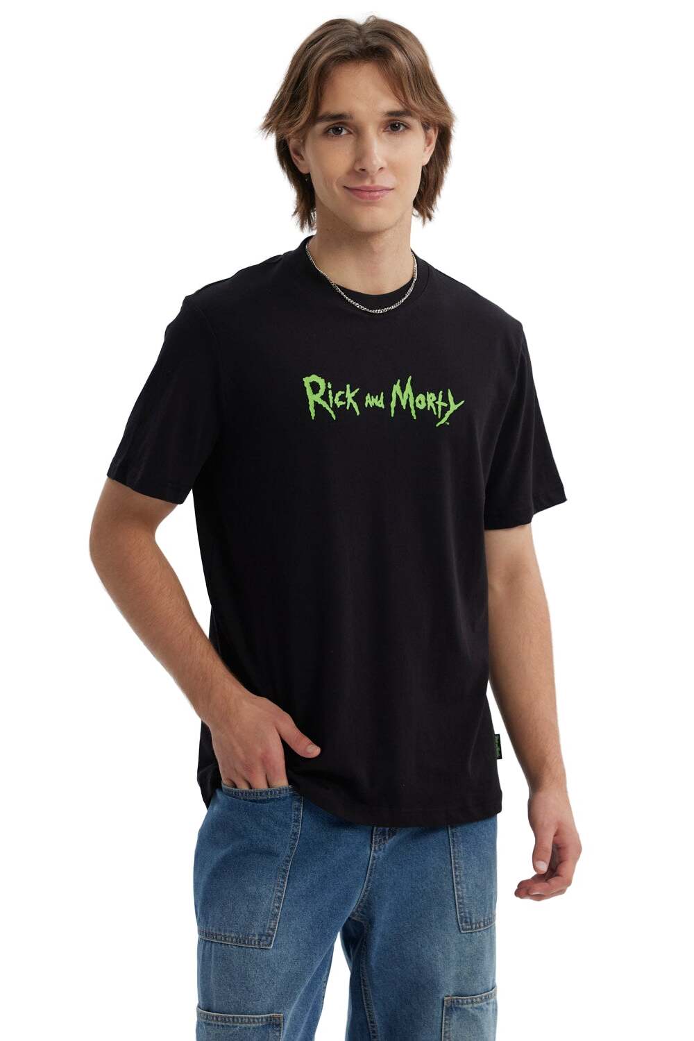 Polera Rick & Morty Negra