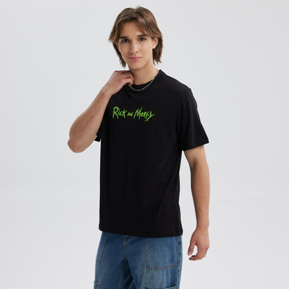 Polera Rick & Morty Negra