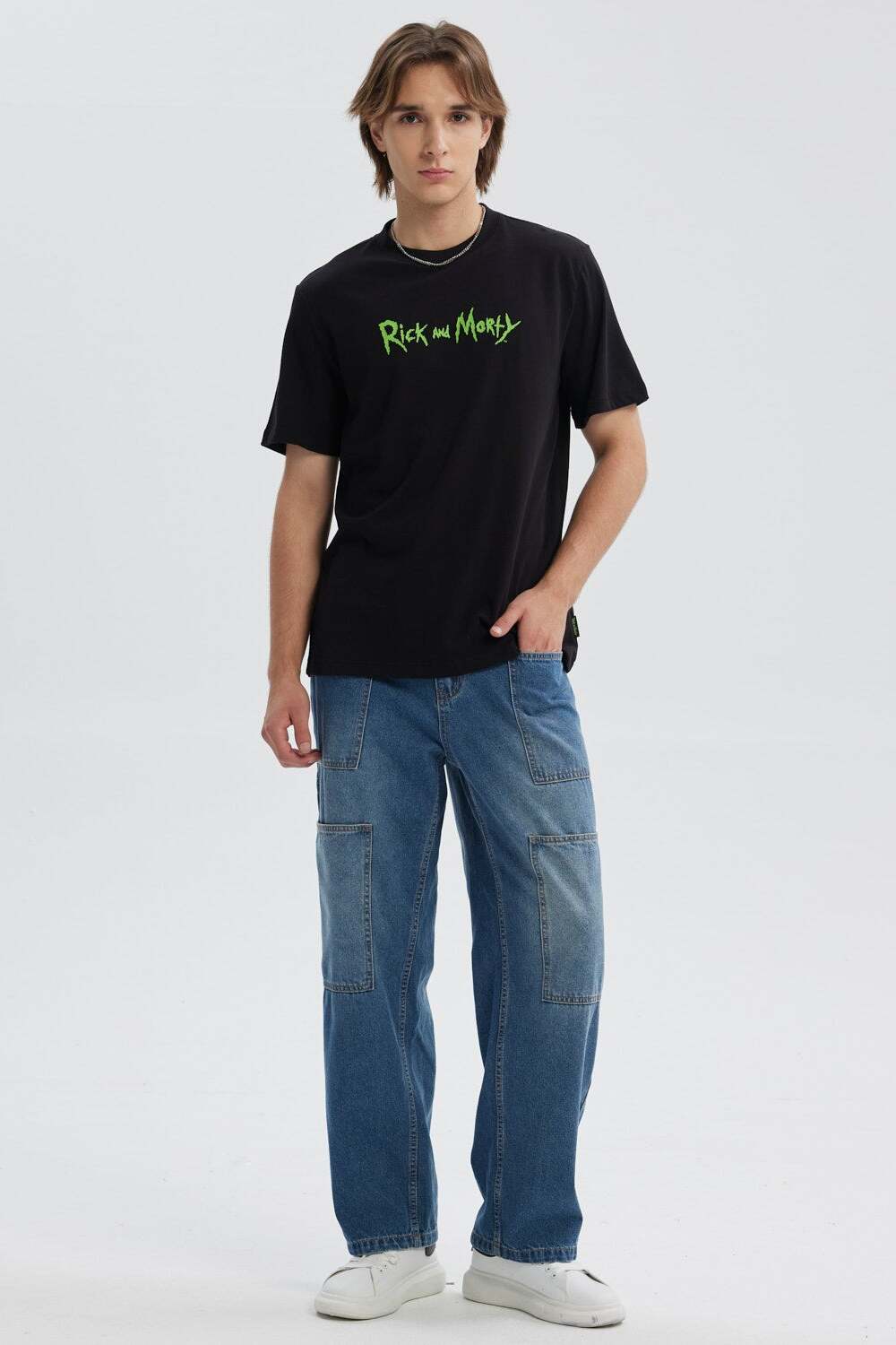 Polera Rick & Morty Negra