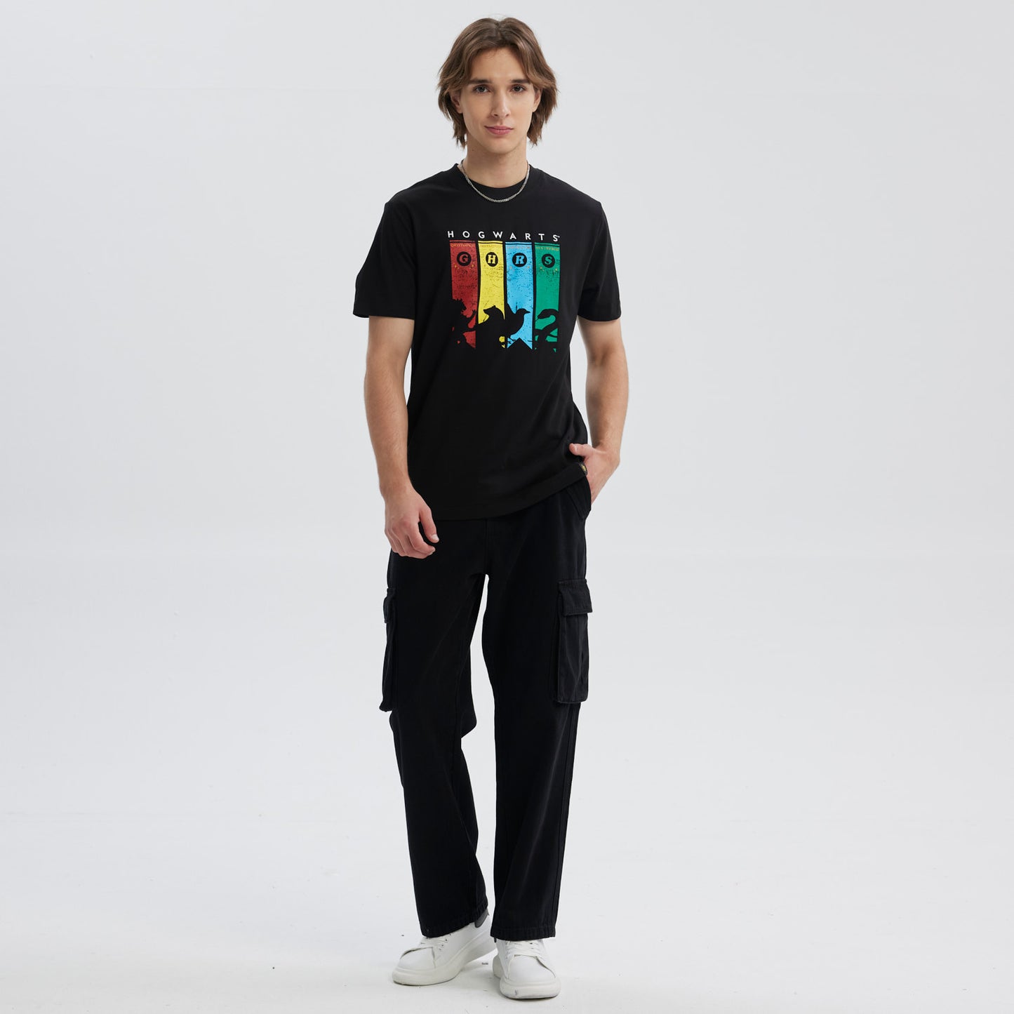 Polera Harry Potter Hogwarts Negra