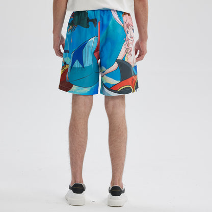 Short De Baño One Piece Celeste