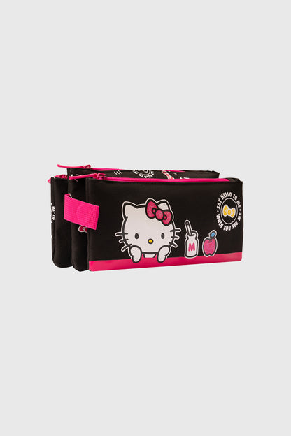 Estuche Hello Kitty Negro