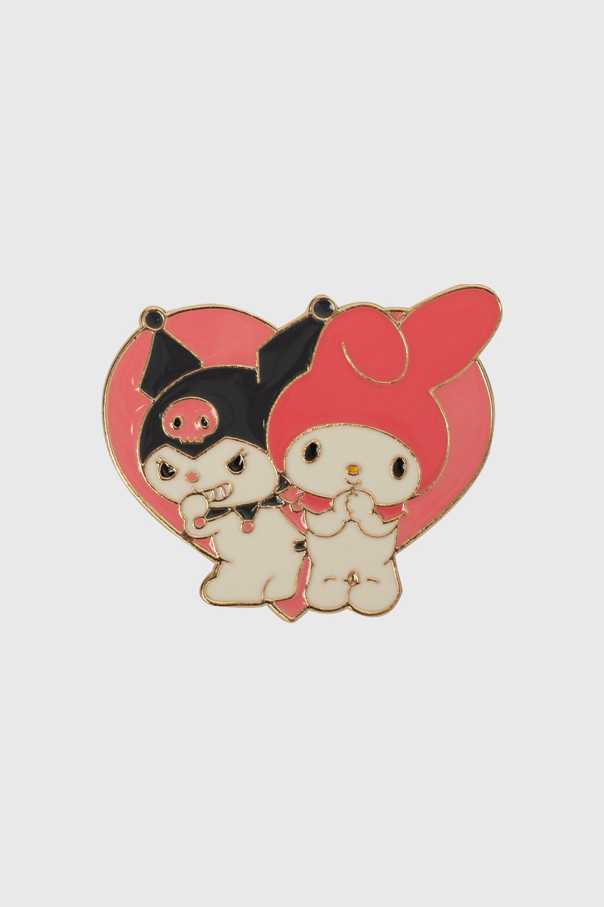 Pins Kuromi y My Melody Rosado