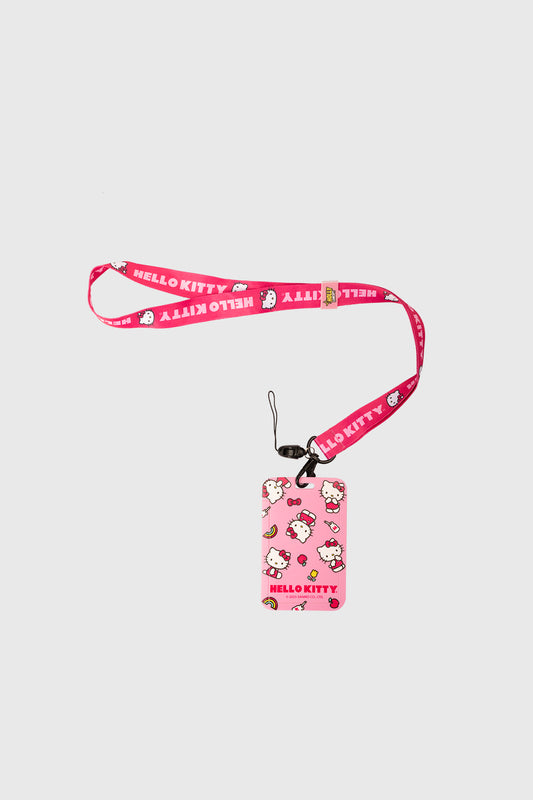 Lanyard Hello Kitty Rosado