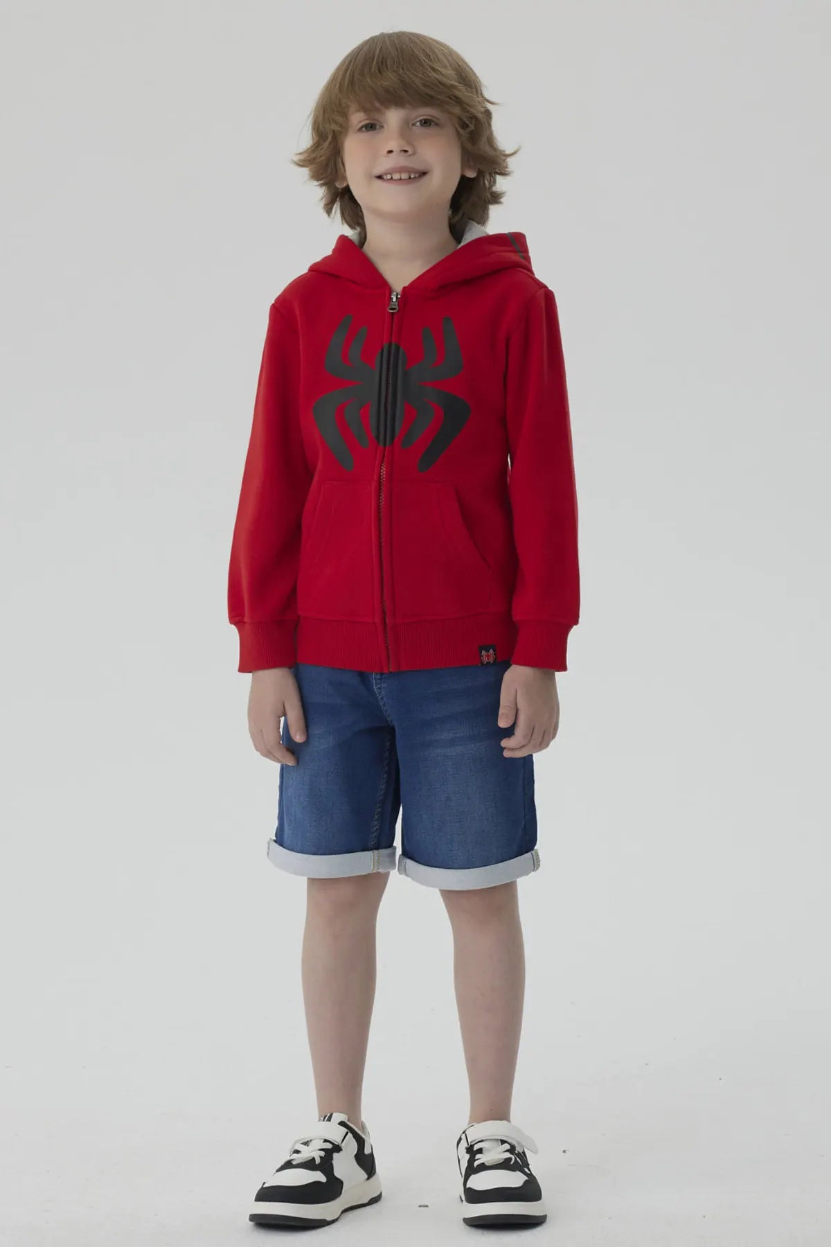 Polerón Spidey Rojo