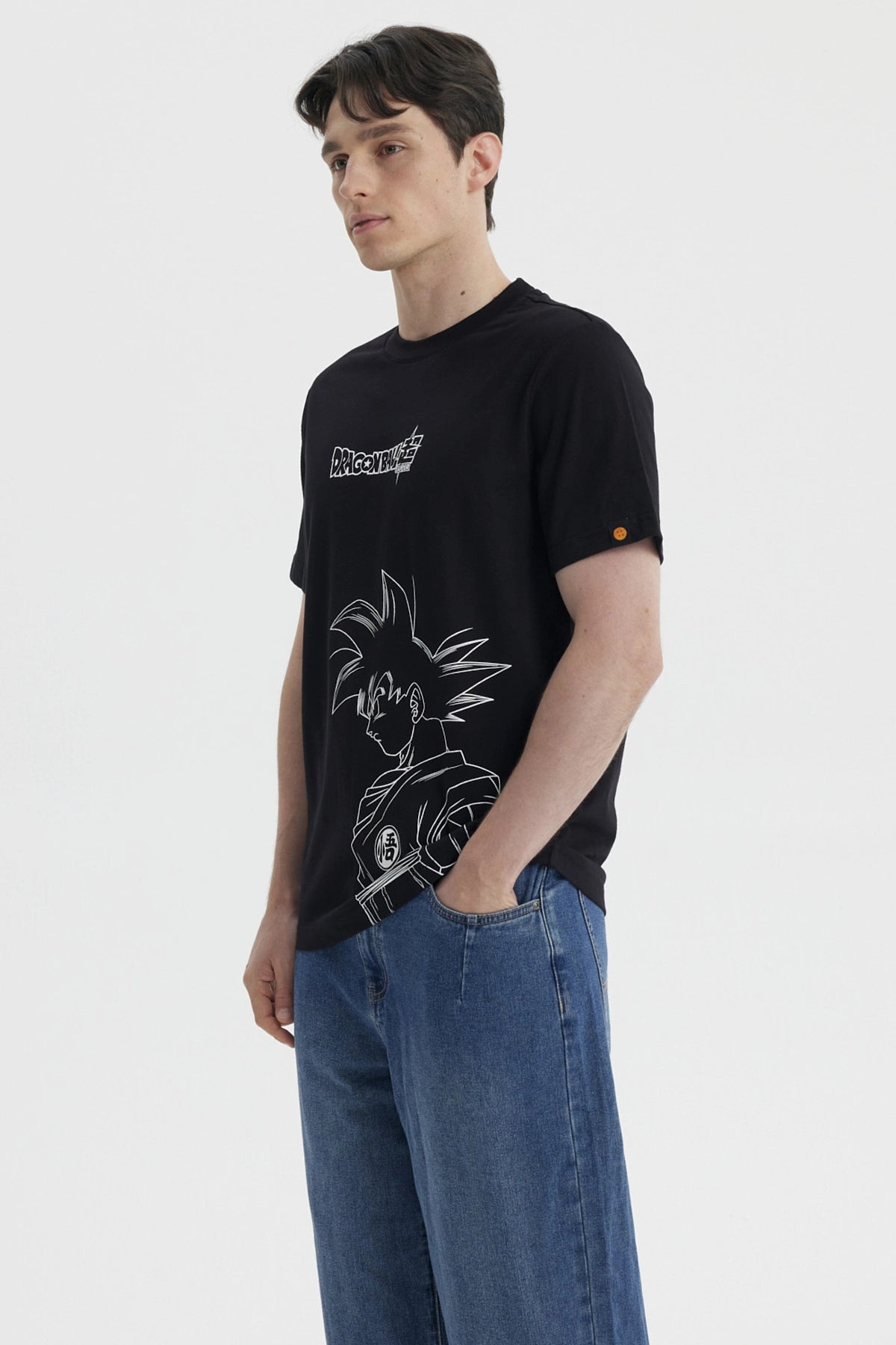 Polera Hombre Dragon Ball Negra