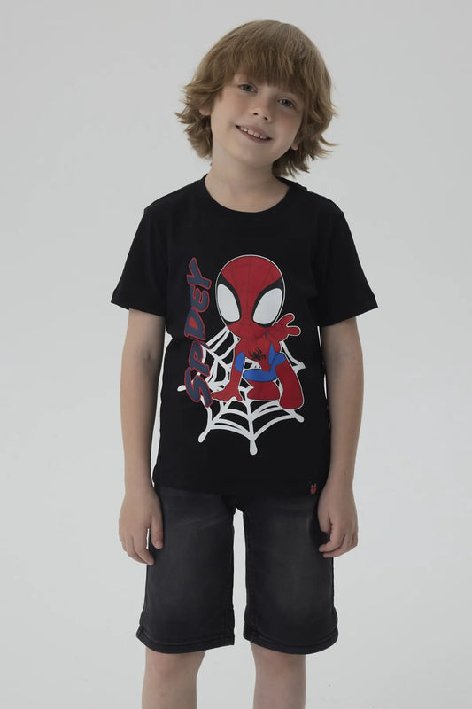 Polera Spidey Negra