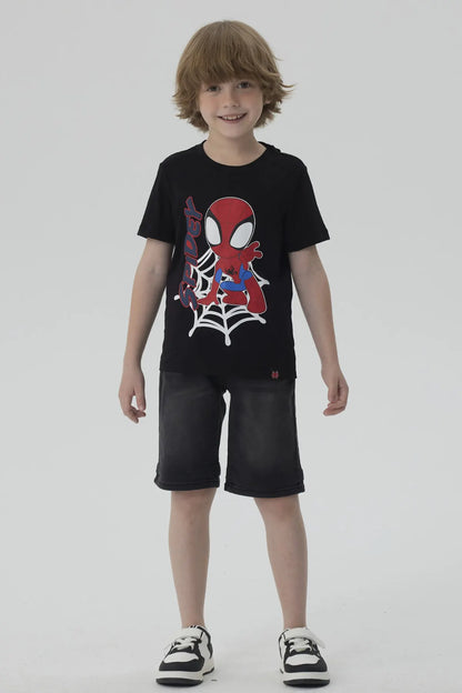 Polera Spidey Negra