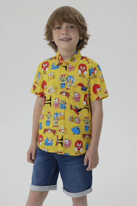 Camisa Sonic Amarillo