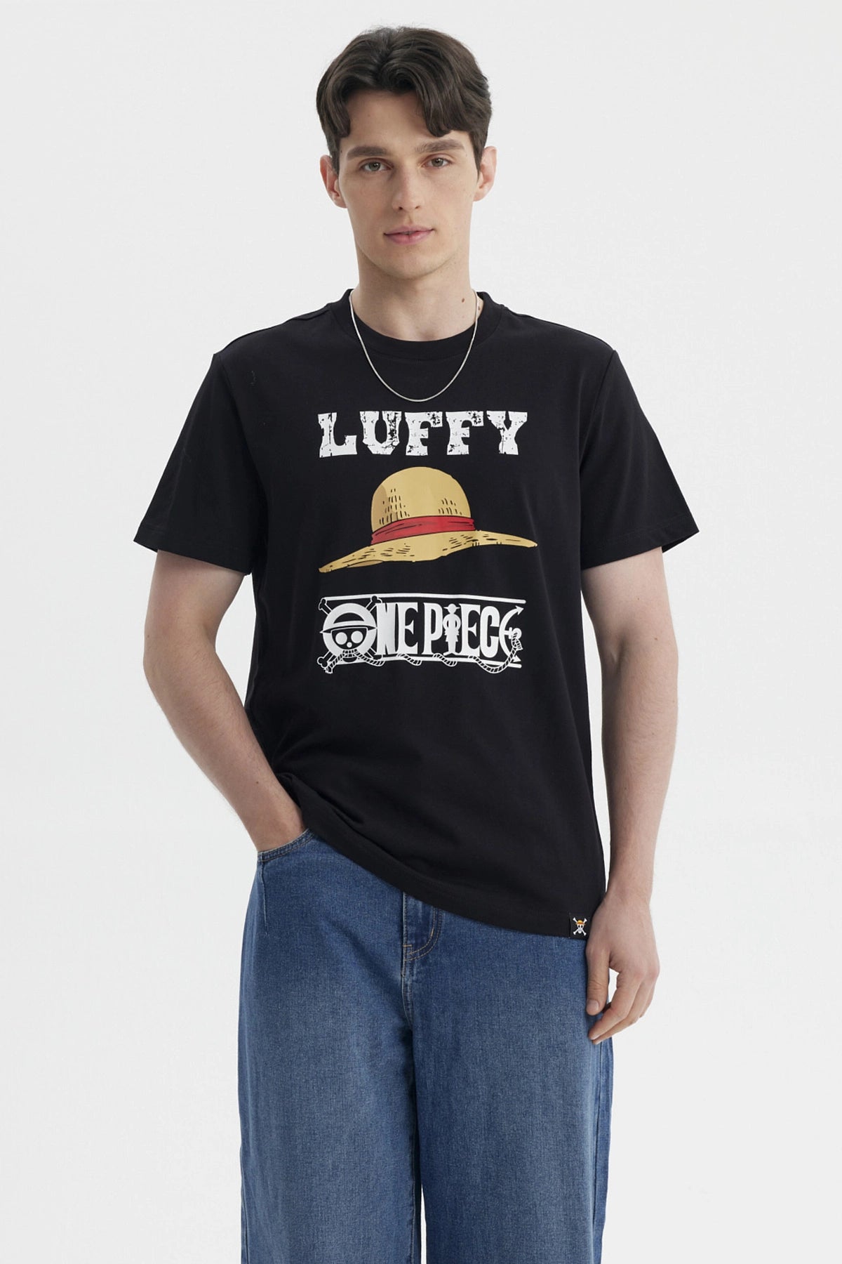 Polera One Piece Luffy Negra