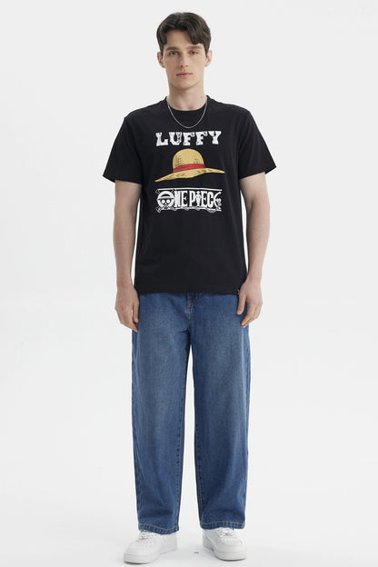 Polera One Piece Luffy Negra