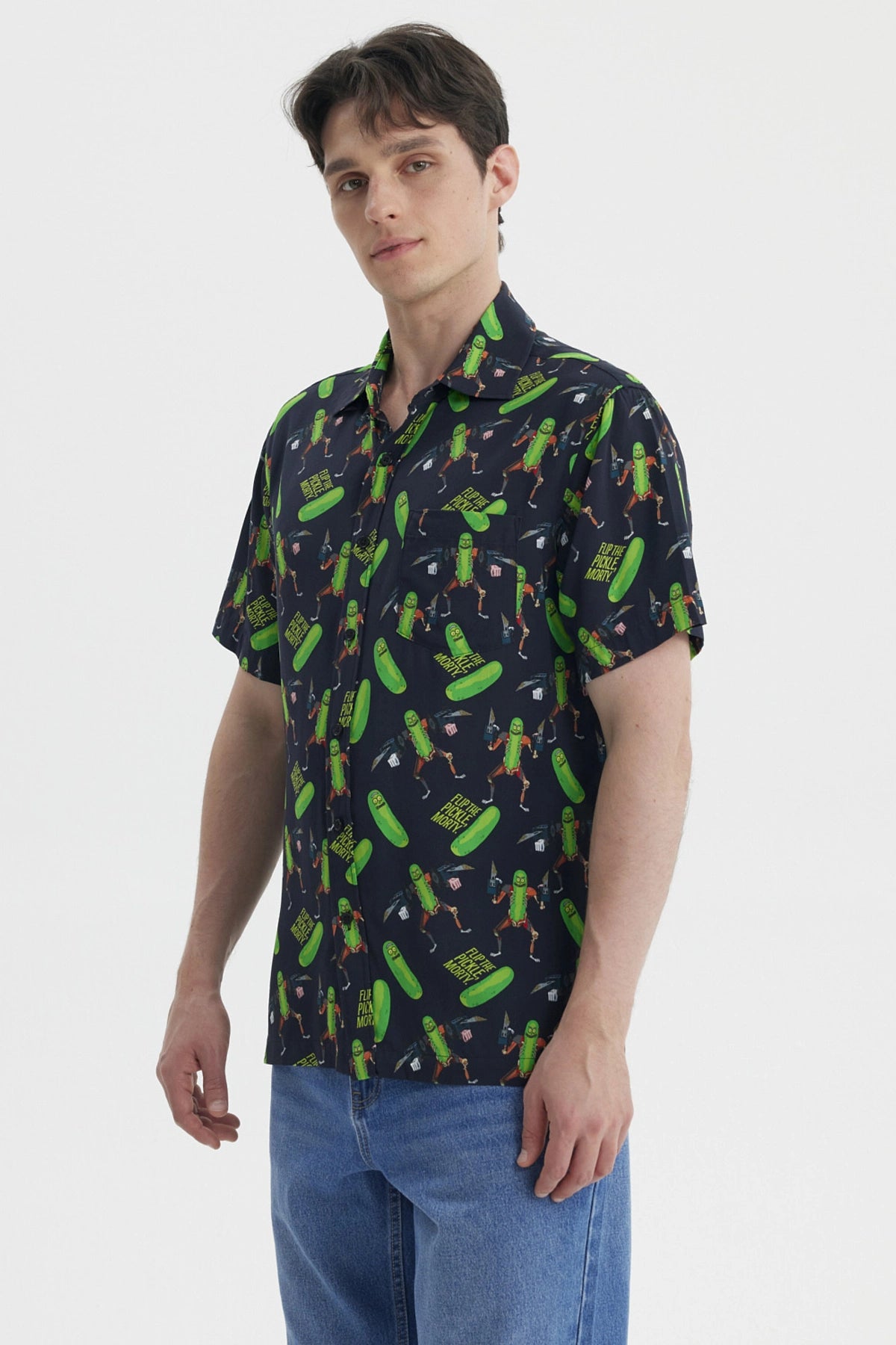 Camisa Rick & Morty Negra