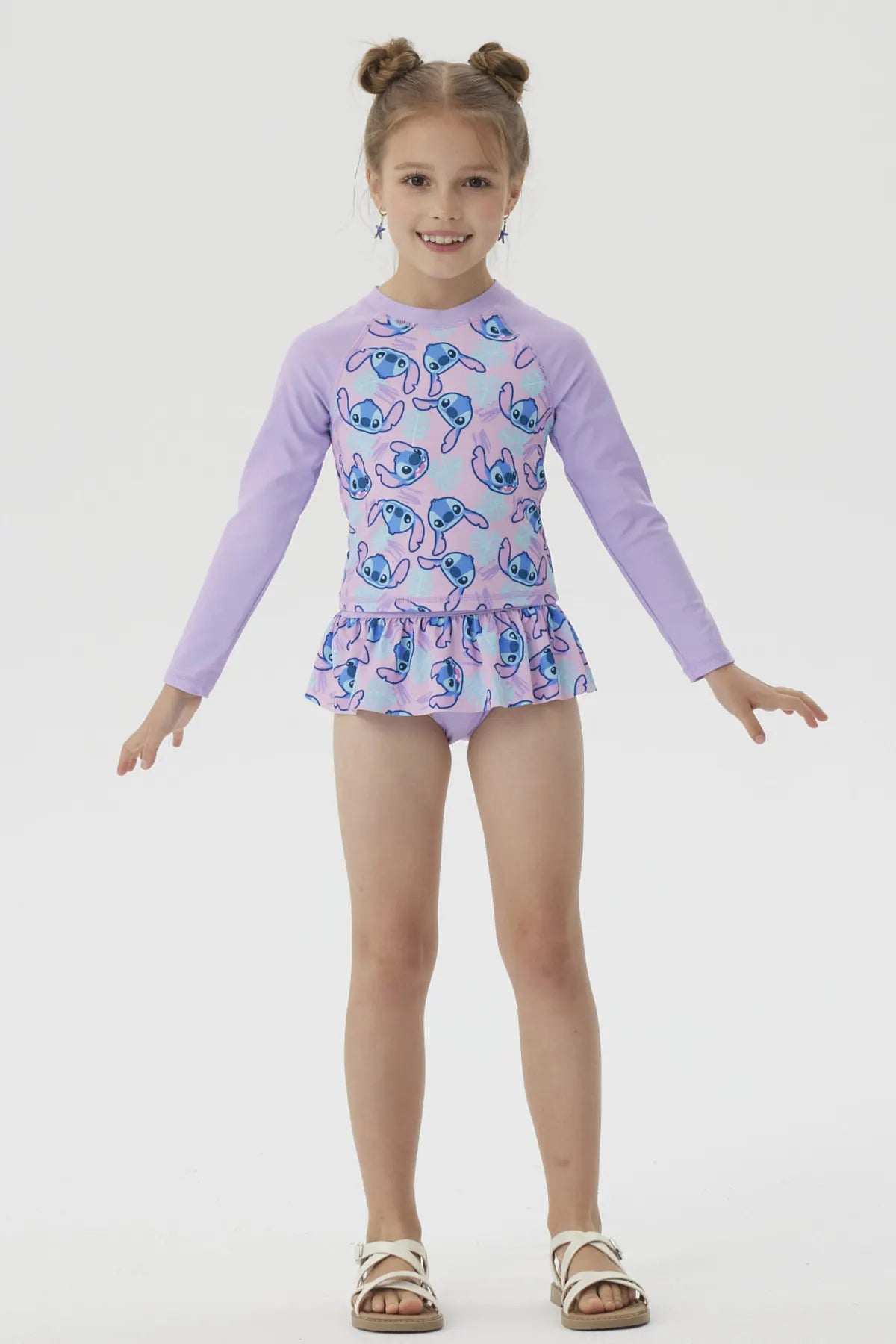 Traje De Baño Stitch Morado