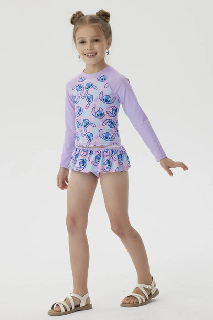 Traje De Baño Stitch Morado