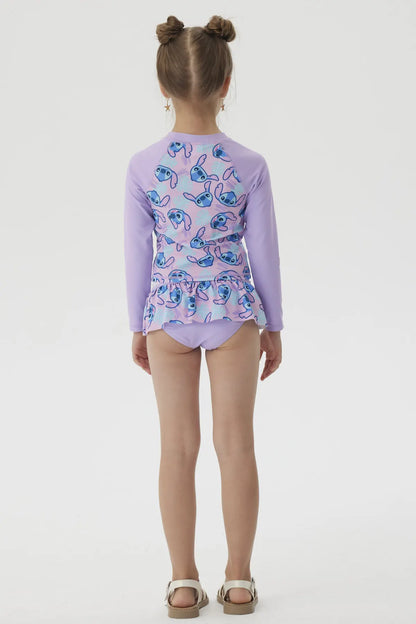 Traje De Baño Stitch Morado