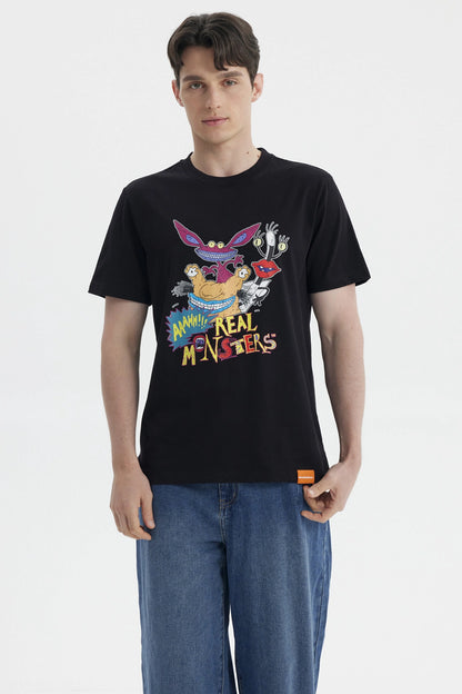 Polera Real Monsters Negra